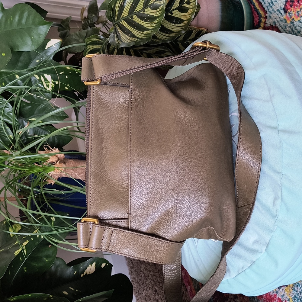 Fossil Olive Green crossbody purse